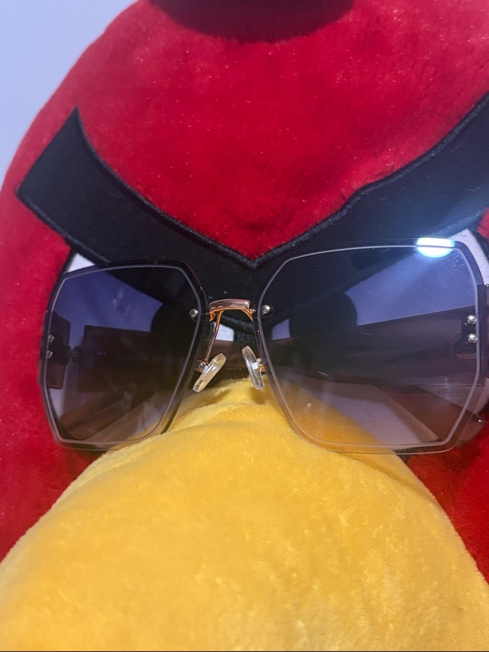 Martha Stewart Oversized Black Gradient Lens Sunglasses